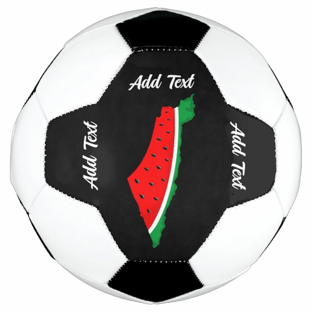 Palestine Map Watermelon Symbol of freedom Football (Front)