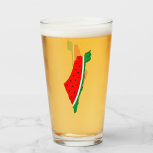 Palestine Map Watermelon Symbol of freedom Glass