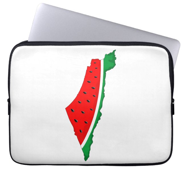 Palestine Map Watermelon Symbol of freedom Laptop Sleeve (Front)