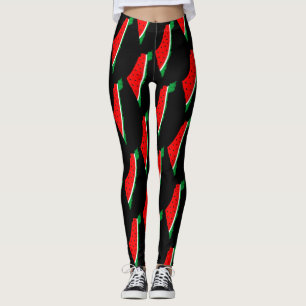 Palestine Map Watermelon Symbol of freedom Leggings