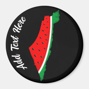 Palestine Map Watermelon Symbol of freedom Magnet