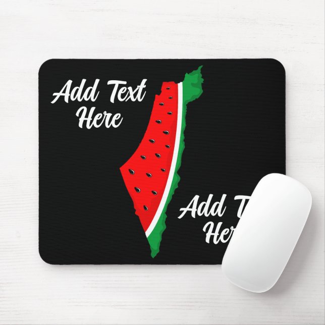 Palestine Map Watermelon Symbol of freedom Mouse Mat (With Mouse)