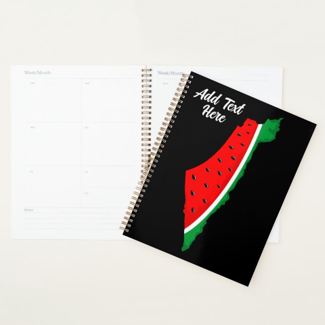 Palestine Map Watermelon Symbol of freedom Planner (Display)