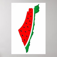 Palestine Map Watermelon Symbol of freedom