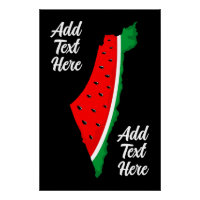 Palestine Map Watermelon Symbol of freedom