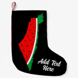 Palestine Map Watermelon Symbol of freedom Small Christmas Stocking