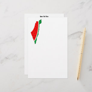 Palestine Map Watermelon Symbol of freedom Stationery