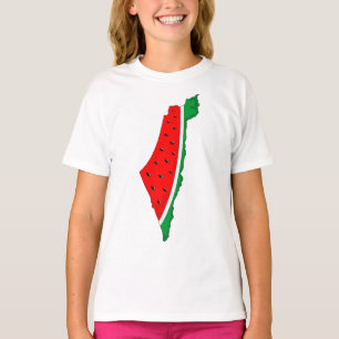 Palestine Map Watermelon Symbol of freedom T-Shirt