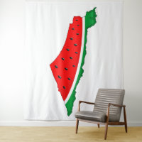 Palestine Map Watermelon Symbol of freedom