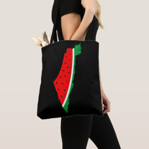 Palestine Map Watermelon Symbol of freedom Tote Bag