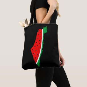 Palestine Map Watermelon Symbol of freedom Tote Bag