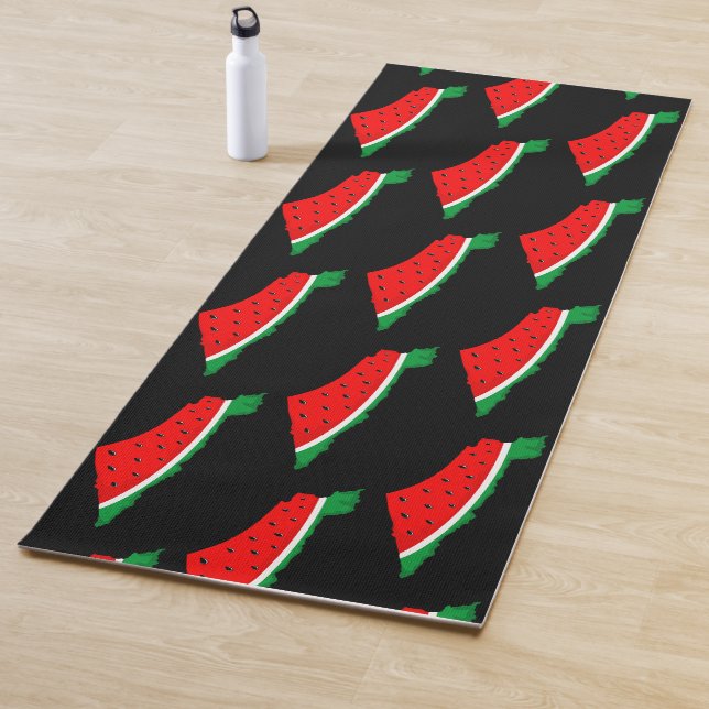 Palestine Map Watermelon Symbol of freedom Yoga Mat (In Situ)