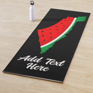 Palestine Map Watermelon Symbol of freedom Yoga Mat