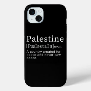 Palestine Meaning design Palestine Definition text iPhone 15 Mini Case