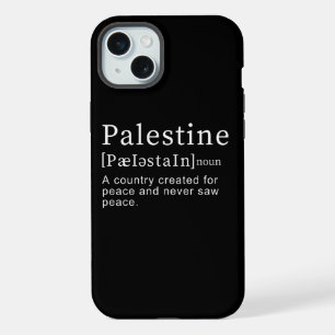Palestine Meaning design Palestine Definition text iPhone 15 Plus Case