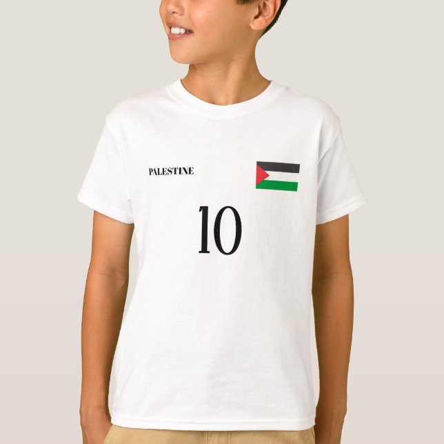Palestine National Football Team Soccer T-Shirt (Front)