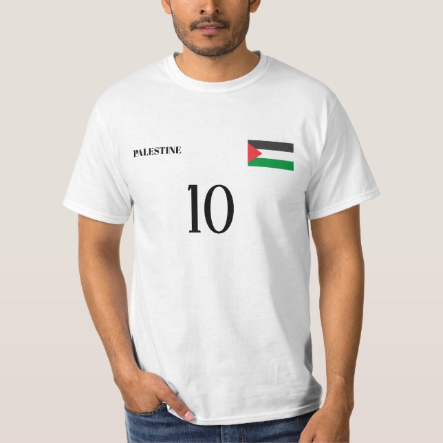 Palestine National Football Team Soccer T-Shirt (Front)