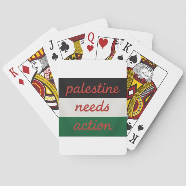 Palestine needs Action Playing Cards (Back)
