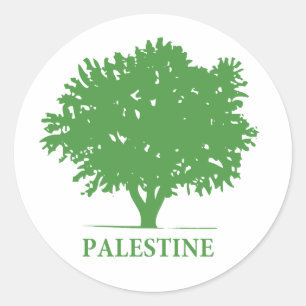Palestine Olive Tree t shirt Classic Round Sticker