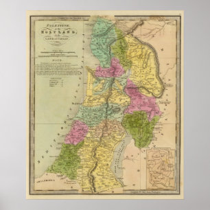 Palestine, or the Holy Land Poster