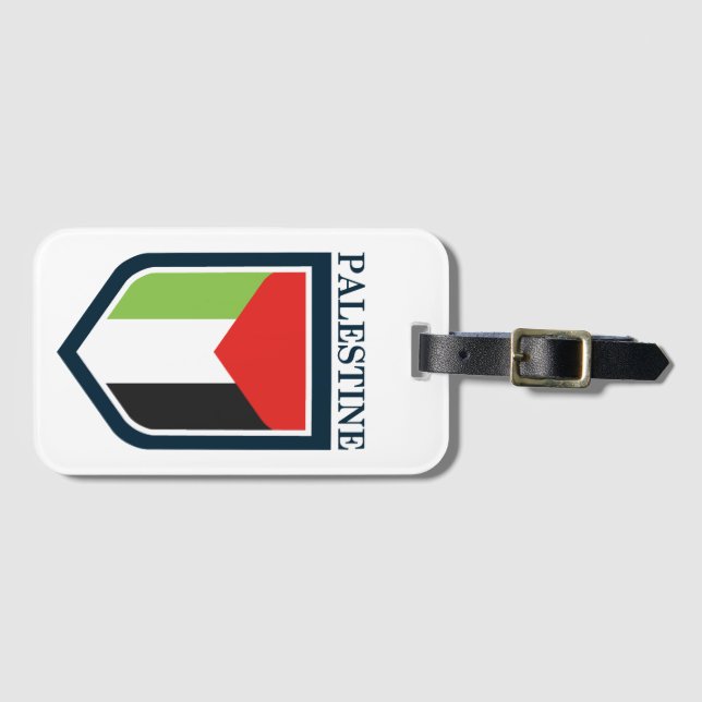 Palestine & Palestinian flag Luggage Tag (Front Horizontal)