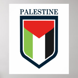 Palestine & Palestinian flag Poster