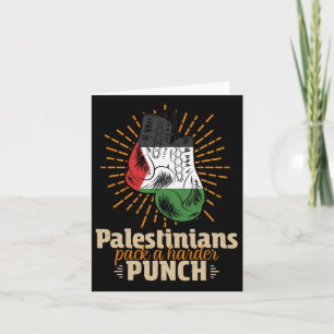 Palestine Palestinian Wrestling Boxing  Card
