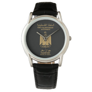 Palestine passport wristwatch