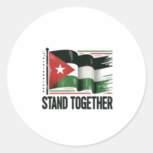 Palestine Peace  Classic Round Sticker