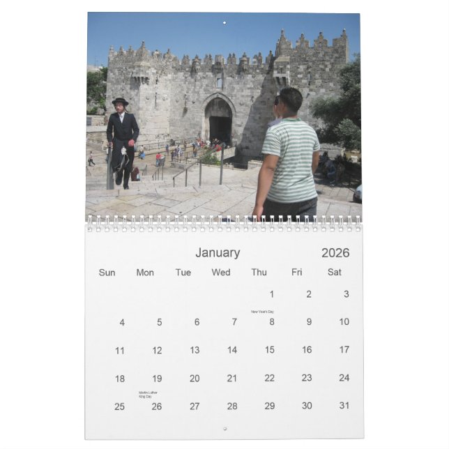 Palestine Photography Calendar (Jan 2026)