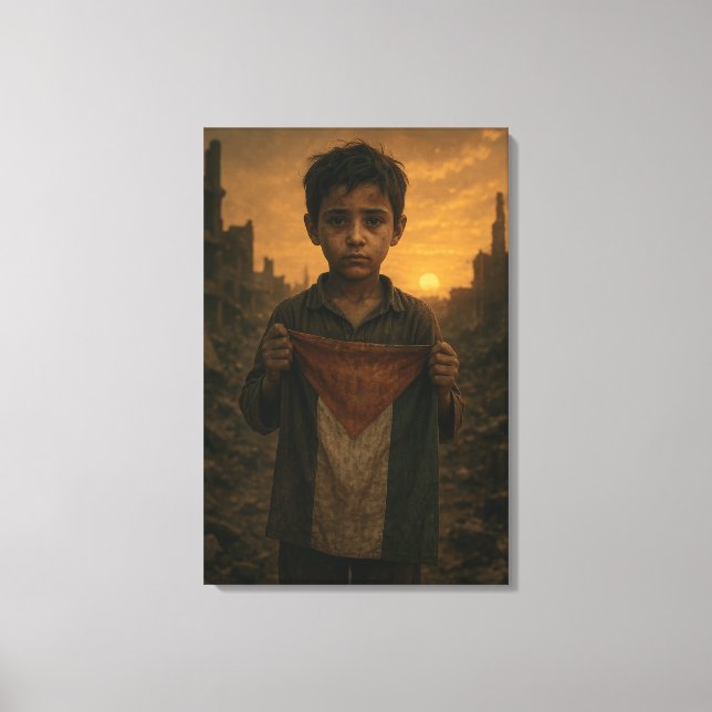 Palestine Resilience Canvas Print (Front)