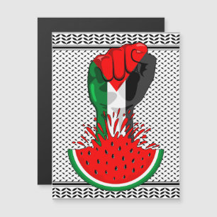 Palestine resistance fist on Watermelon