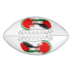 Palestine resistance fist on Watermelon American Football