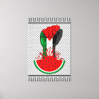 Palestine resistance fist on Watermelon