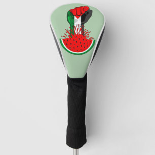Palestine resistance fist on Watermelon Golf Head Cover
