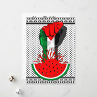 Palestine resistance fist on Watermelon