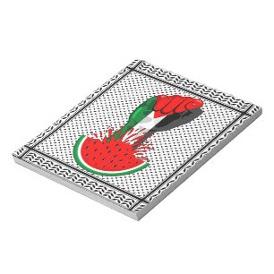 Palestine resistance fist on Watermelon Notepad