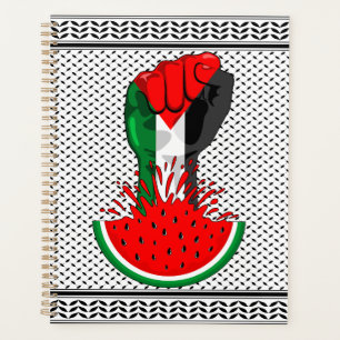 Palestine resistance fist on Watermelon Planner