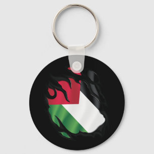 Palestine Ripped Flag Key Ring