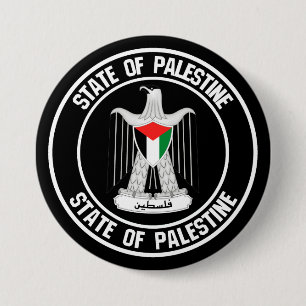 Palestine Round Emblem 7.5 Cm Round Badge