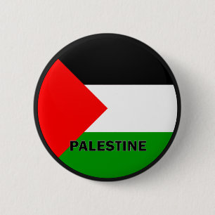 Palestine Roundel quality Flag 6 Cm Round Badge