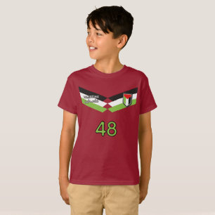 Palestine soccer Jersey Handala customised name T-Shirt