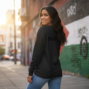 'Palestine' Solidarity Minimalist Monochrome Gift Sweatshirt