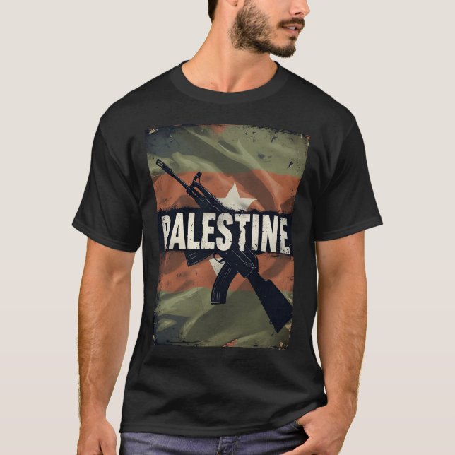 Palestine Solidarity Tee Gaza Support Shirt (Front)