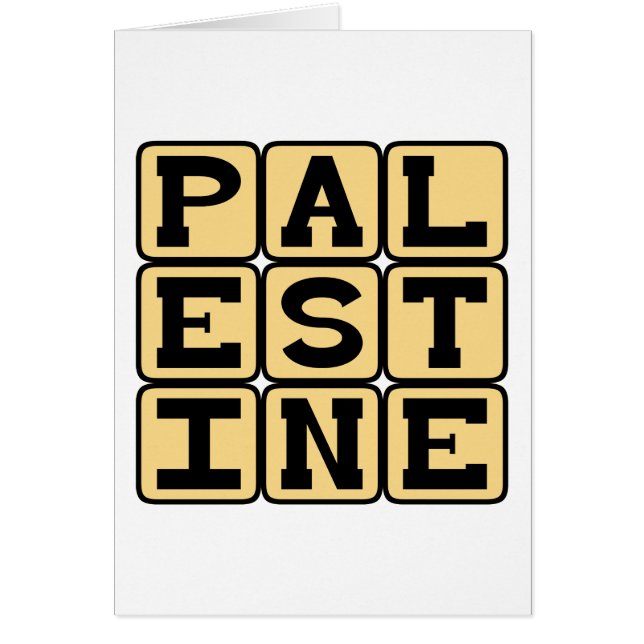 Palestine, Sovereign State in Asia (Front)