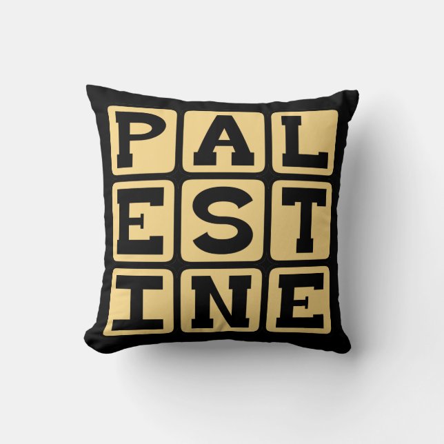 Palestine, Sovereign State in Asia Cushion (Front)