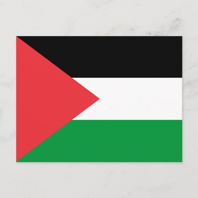 Palestine state flag postcard (Front)
