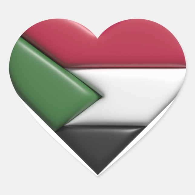 Palestine Sweatshirt, FREE Palestine, Human Civil  Heart Sticker (Front)