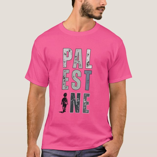 PALESTINE T-Shirt - Code Pink Protest Shirt (Front)