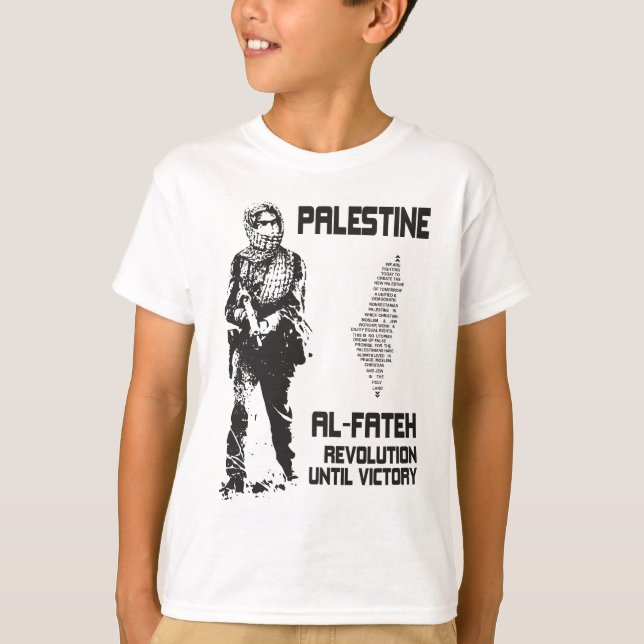 Palestine T Shirt - Fateh Poster (Front)